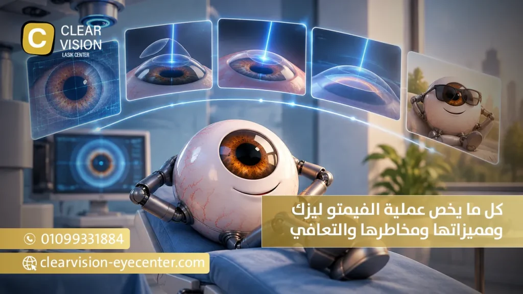 كل ما يخص عملية الفيمتو ليزك ومميزاتها ومخاطرها والتعافي