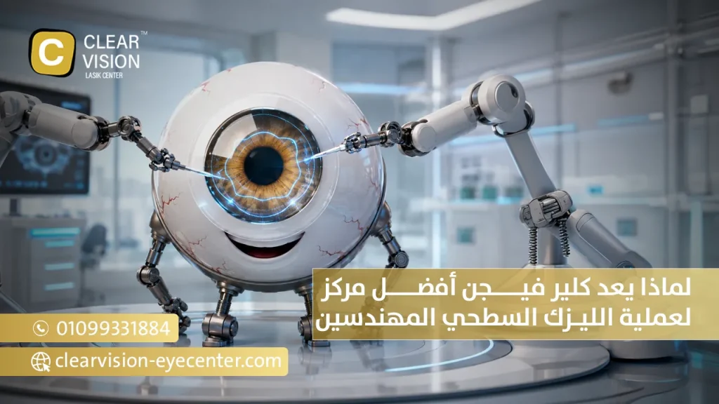 لماذا يعد كلير فيجن أفضل مركز لعملية الليزك السطحي المهندسين