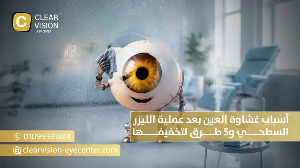 أسباب غشاوة العين بعد عملية الليزر السطحي و5 طرق لتخفيفها