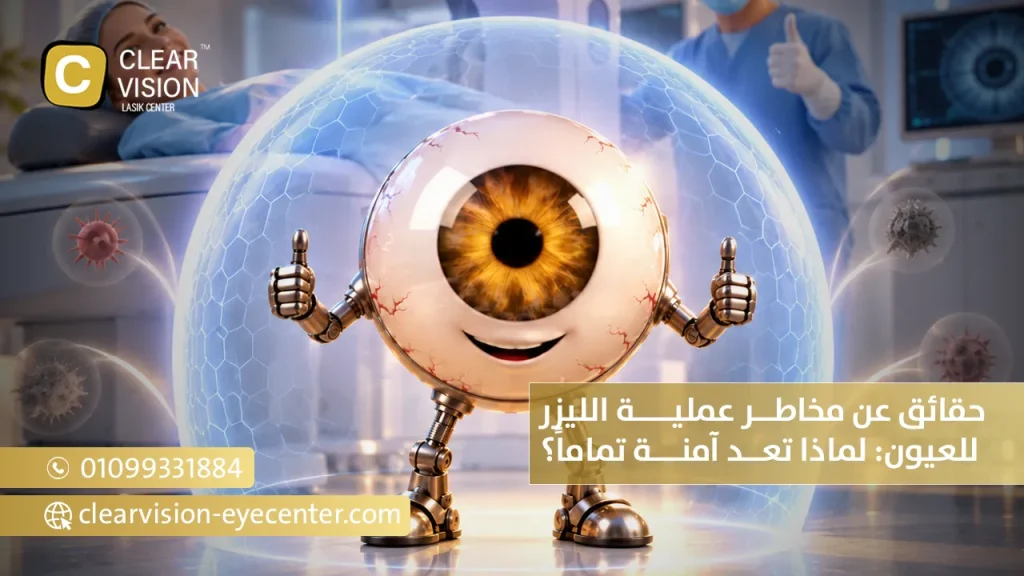 حقائق عن مخاطر عملية الليزر للعيون: لماذا تعد آمنة تماماً؟