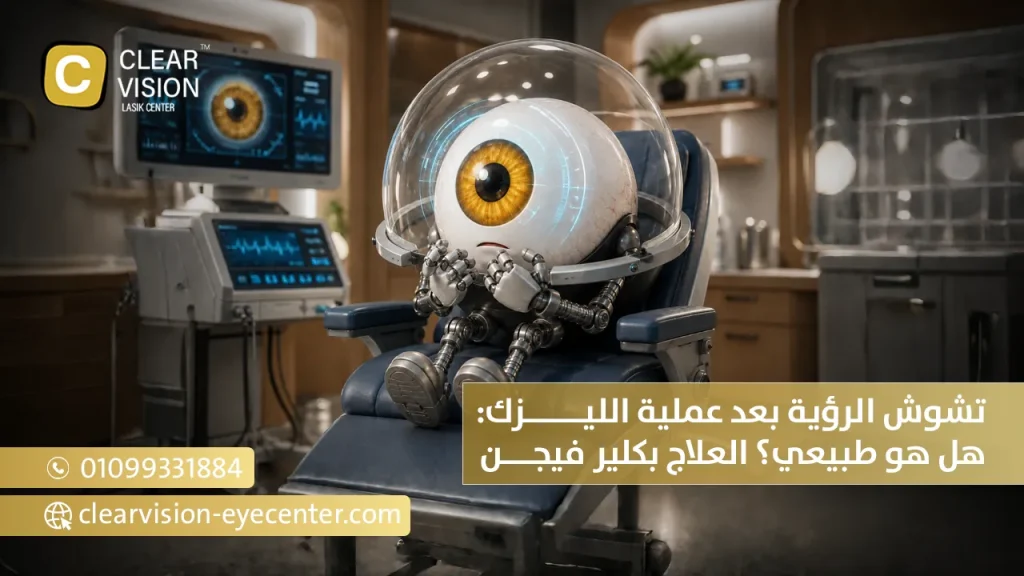 تشوش الرؤية بعد عملية الليزك هل هو طبيعي العلاج بكلير فيجن