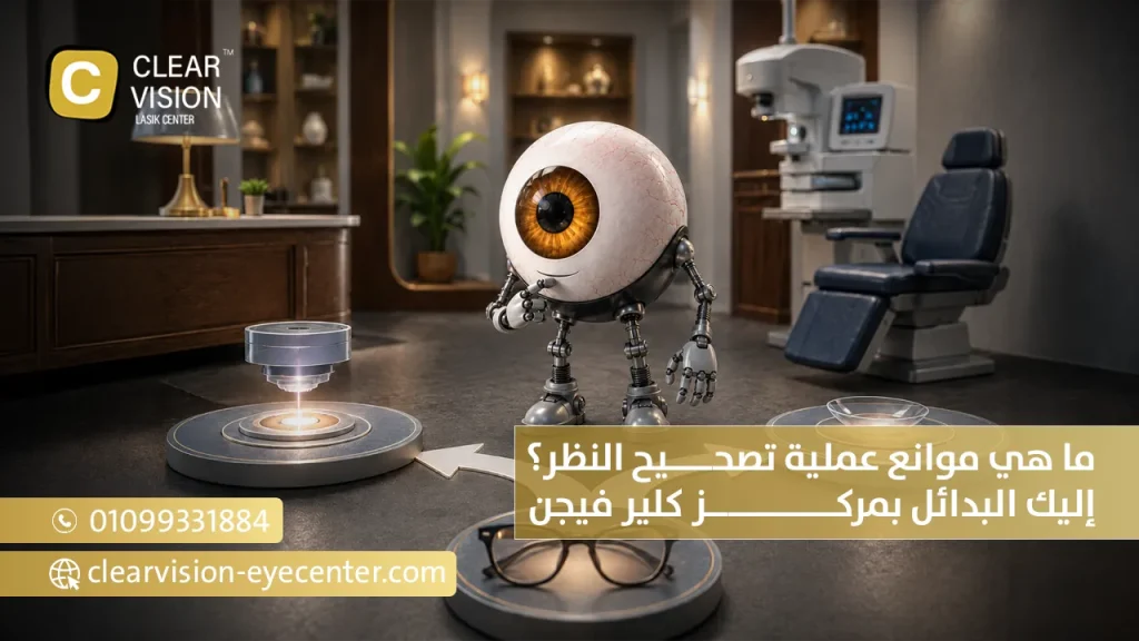 ما هي موانع عملية تصحيح النظر؟ إليك البدائل بمركز كلير فيجن