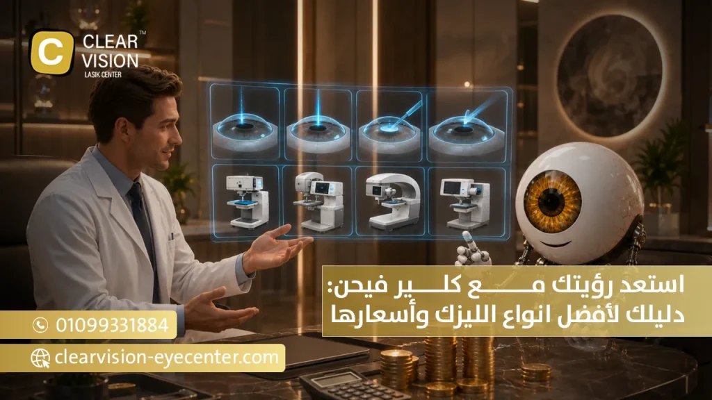 استعد رؤيتك مع كلير فيحن دليلك لأفضل انواع الليزك وأسعارها
