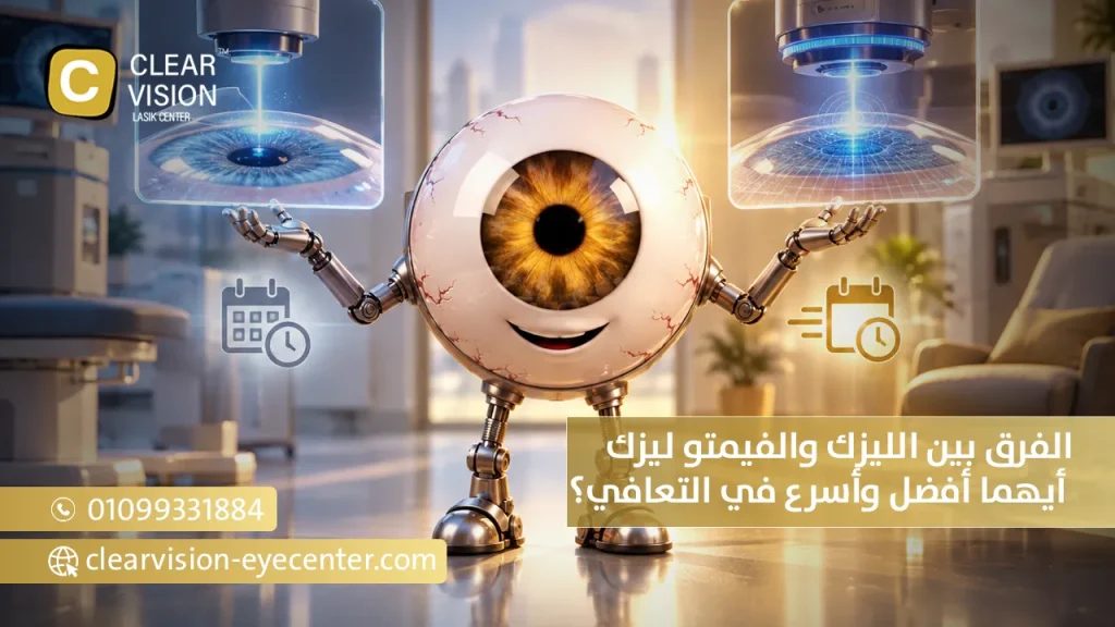 الفرق بين الليزك والفيمتو ليزك: أيهما أفضل وأسرع في التعافي؟