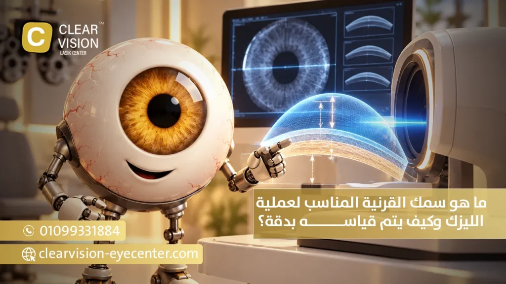 ما هو سمك القرنية المناسب لعملية الليزك وكيف يتم قياسه بدقة؟